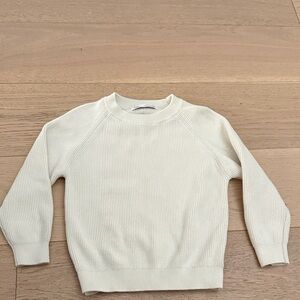 ZARA Boys Cream Knit Sweater